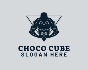 Bodybuilder Fitness Gym Logo