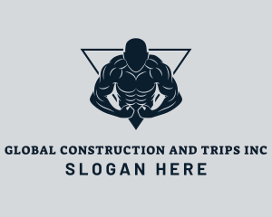 Bodybuilder Fitness Gym Logo