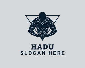 Bodybuilder Fitness Gym Logo