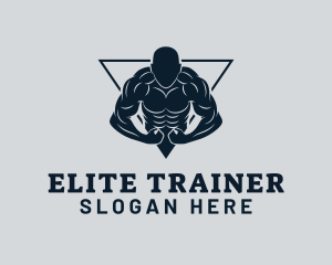 Bodybuilder Fitness Gym logo design