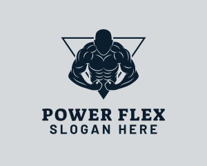 Bodybuilder Fitness Gym logo design