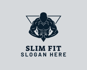 Bodybuilder Fitness Gym logo design