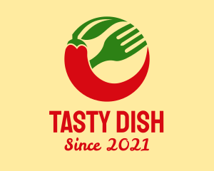 Dish - Chili Pepper Restaurant logo design