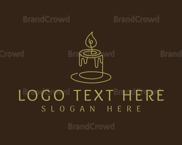 Fire Candle Wax Logo