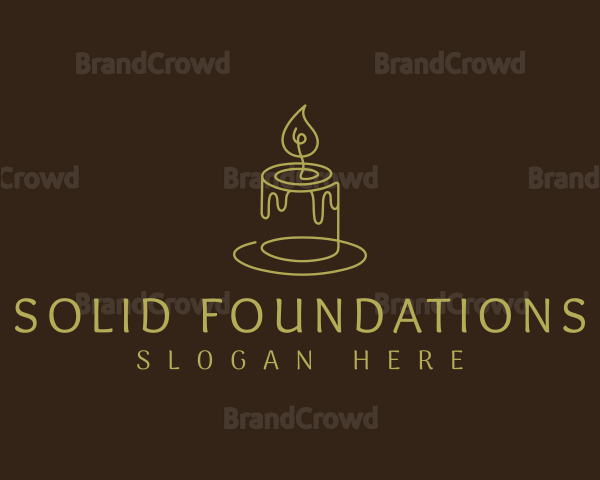 Fire Candle Wax Logo