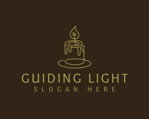 Fire Candle Wax logo design