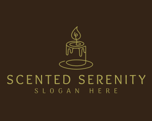 Incense - Fire Candle Wax logo design