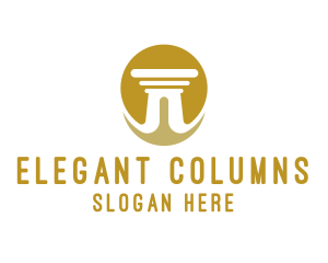 Sun Pillar Column logo design