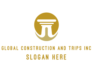 Court House - Sun Pillar Column logo design