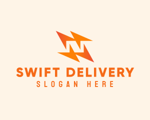 Delivery - Express Delivery Letter N logo design