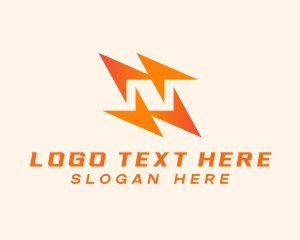 Courier Service - Express Delivery Letter N logo design
