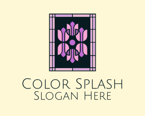 Rose Stained Glass logo design