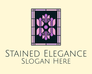 Rose Stained Glass logo design