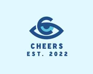 Eye Clinic Letter C logo design