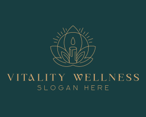 Spa Candlelight Wellness logo design