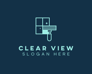 Window - Squeegee Window Cleaning logo design