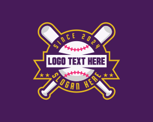 League - Baseball League Varsity logo design