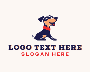 Dog Bone - Pet Dog Veterinary logo design