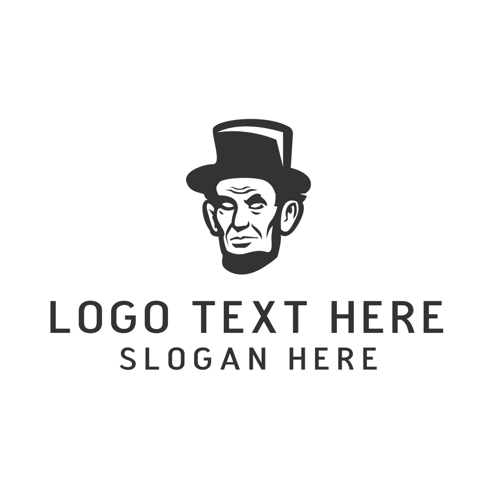 Monochromatic Lincoln Head Logo | BrandCrowd Logo Maker