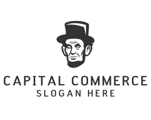 Washington - Monochromatic Lincoln Head logo design