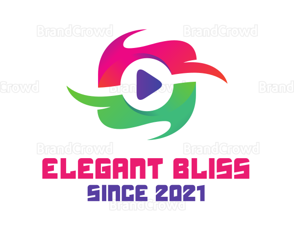 Colorful Media Button Logo
