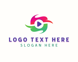 App - Digital Media Button logo design