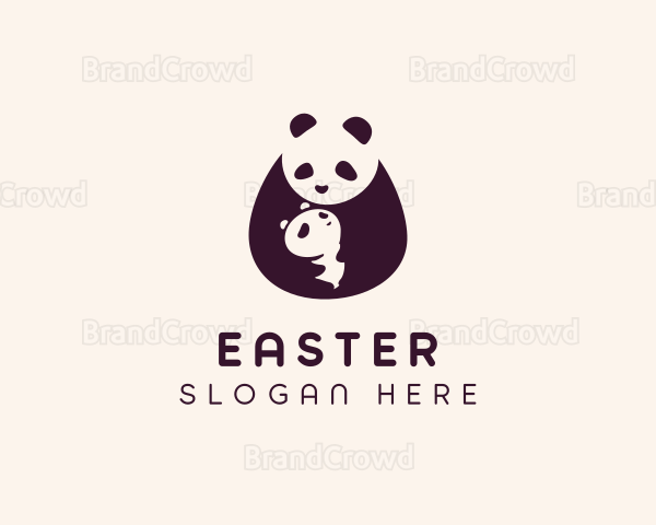 Wildlife Panda Baby Logo