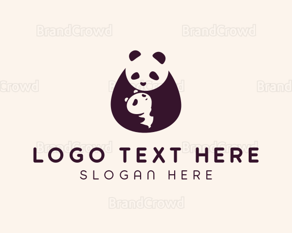 Wildlife Panda Baby Logo