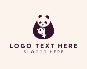 Bear - Wildlife Panda Baby logo design