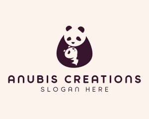 Wildlife Panda Baby logo design