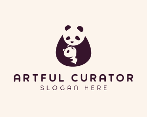 Wildlife Panda Baby logo design