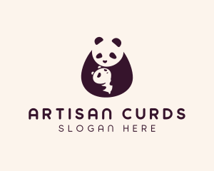 Wildlife Panda Baby logo design