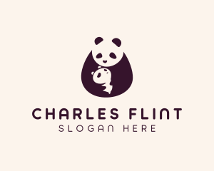 Wildlife Panda Baby logo design