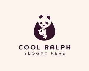 Wildlife Panda Baby logo design