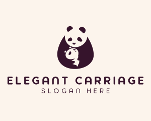 Wildlife Panda Baby logo design