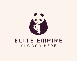 Wildlife Panda Baby logo design