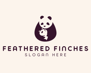 Wildlife Panda Baby logo design