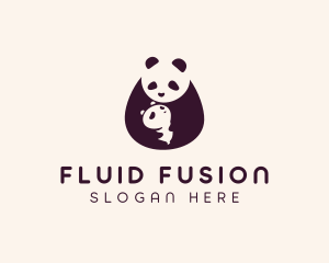 Wildlife Panda Baby logo design