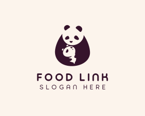 Wildlife Panda Baby logo design