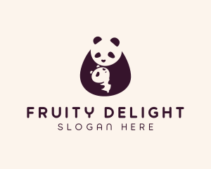 Wildlife Panda Baby logo design