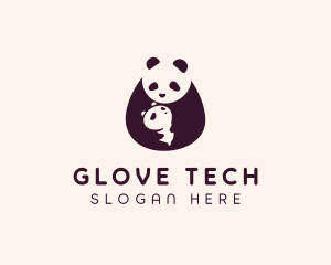 Wildlife Panda Baby logo design