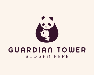 Wildlife Panda Baby logo design