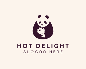 Wildlife Panda Baby logo design