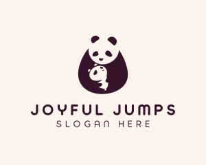 Wildlife Panda Baby logo design