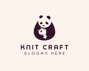 Wildlife Panda Baby logo design