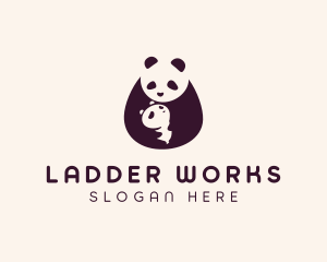 Wildlife Panda Baby logo design