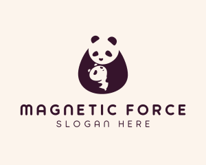 Wildlife Panda Baby logo design