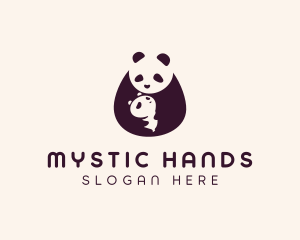 Wildlife Panda Baby logo design