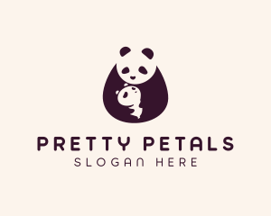 Wildlife Panda Baby logo design