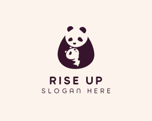 Wildlife Panda Baby logo design